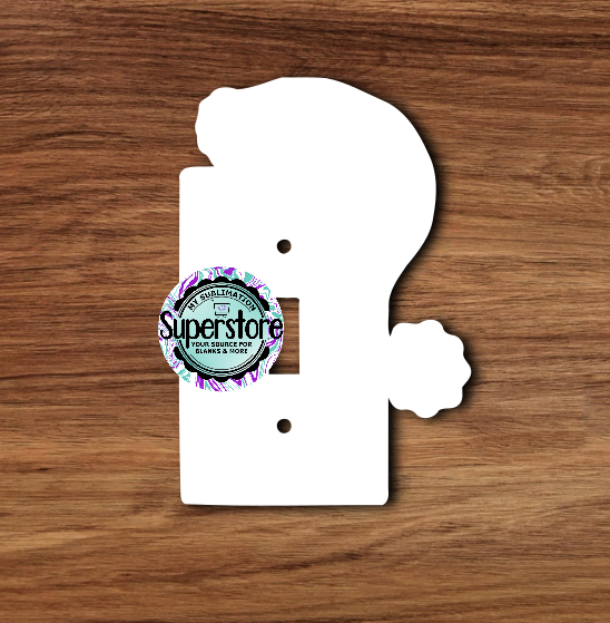 Light Switch Cover - Santa Hat - MDF Sublimation Blank