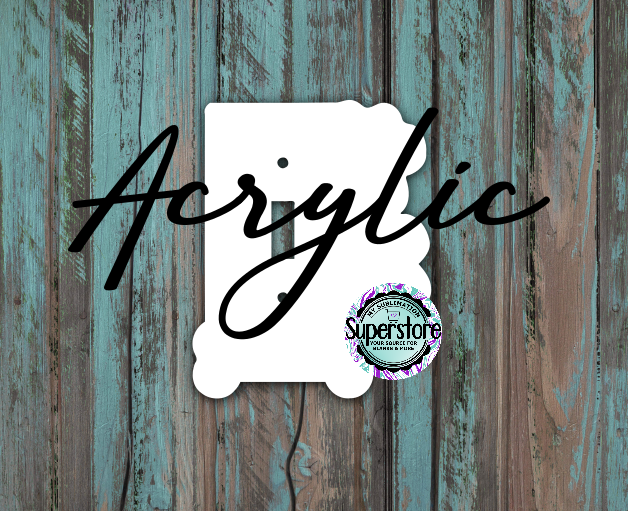 Clear Acrylic - Light Switch Cover - Dog paw bone - Sublimation Acrylic