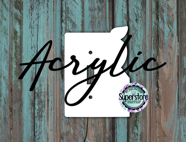 Clear Acrylic - Light Switch Cover - Teacher - Sublimation Acrylic