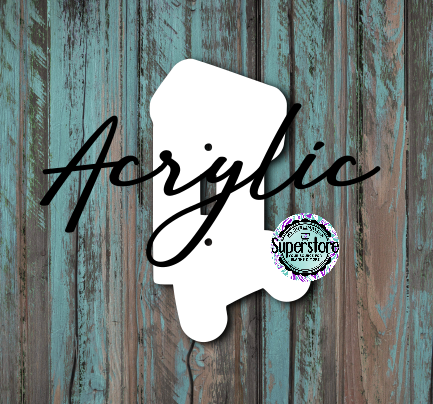 Clear Acrylic - Light Switch Cover - Game Controller - Sublimation Acrylic