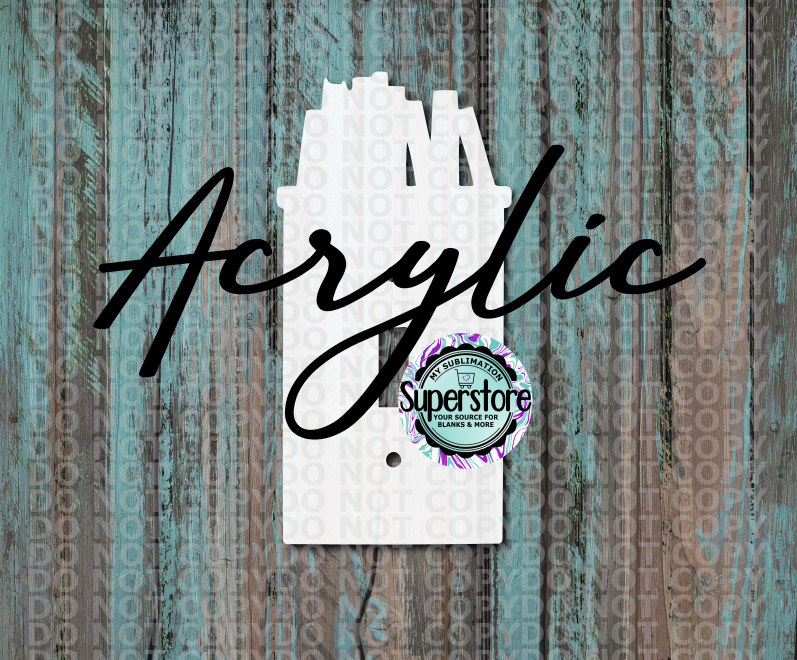 Clear Acrylic - Light Switch Cover - Books - Sublimation Acrylic