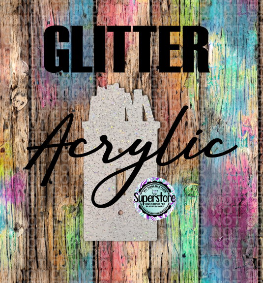 Glitter Acrylic - Light Switch Cover - Books - Sublimation Acrylic