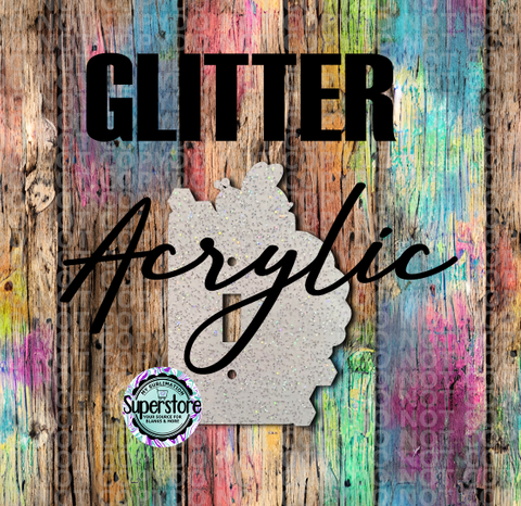 Glitter Acrylic - Light Switch Cover - Bee Hive  - Sublimation Acrylic
