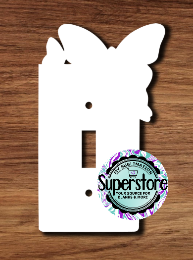 Light Switch Cover - Butterfly  - MDF Sublimation Blank
