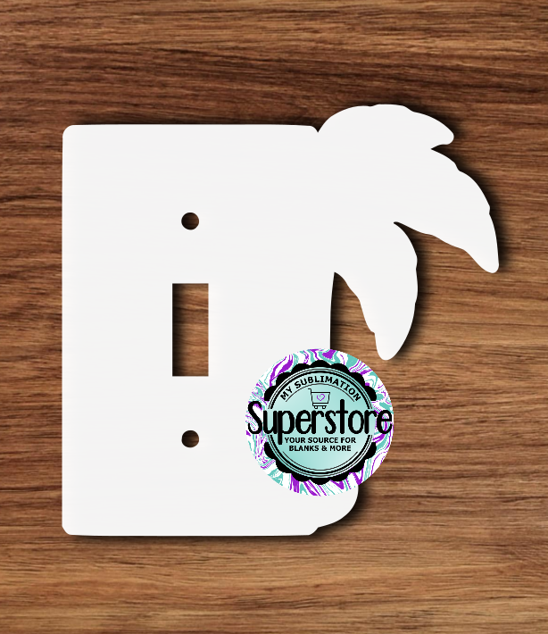 Light Switch Cover - Palm Tree - MDF Sublimation Blank