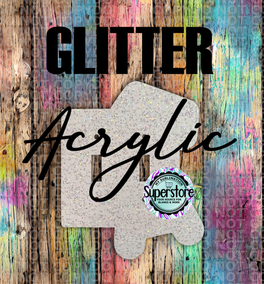 Glitter Acrylic - Double Light Switch Cover - Game Controller - Sublimation Acrylic