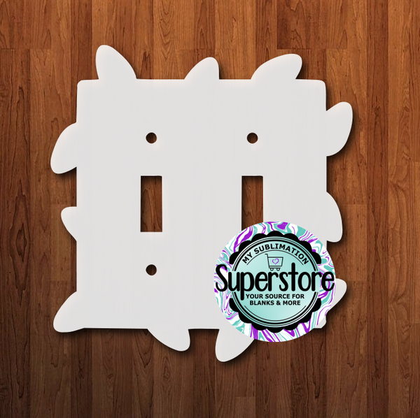Double Light Switch Cover - Christmas Lights - MDF Sublimation Blank