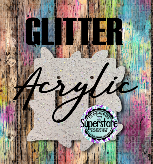 Glitter Acrylic - Double Light Switch Cover - Christmas Lights - Sublimation Acrylic
