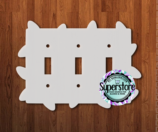 Triple Light Switch Cover - Christmas Lights - MDF Sublimation Blank