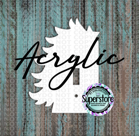 Clear Acrylic - Light Switch Cover - Tree - Sublimation Acrylic