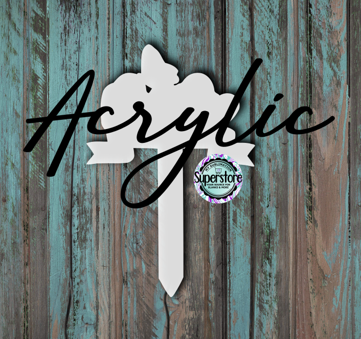 Clear Acrylic Mom Garden Stake - Sublimation Acrylic