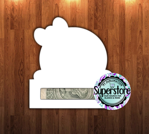 Money holder - Gingerbread Girl - WITH hole or NO hole option  - MDF Sublimation Blank