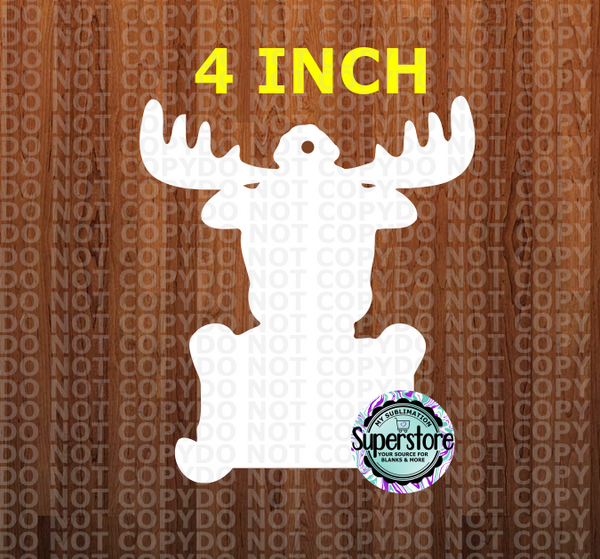 Moose - WITH holes - Sublimation Blank MDF