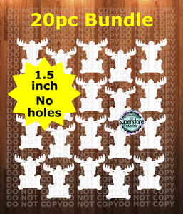 1.5 or 2 inch - Moose - (great for badge reels & hairbow centers)