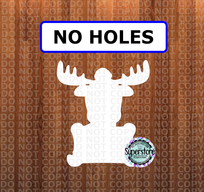 Moose - NO holes - Sublimation Blank MDF