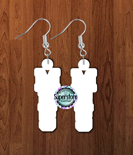 MRS earrings size 1.5 inch or 2 inch MDF - BULK PURCHASE 10pair