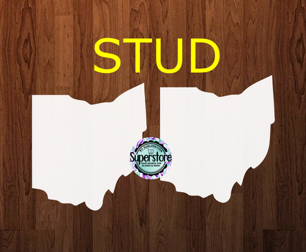 10 or 20 pair bulk buy - Ohio .60 inch studs for earrings