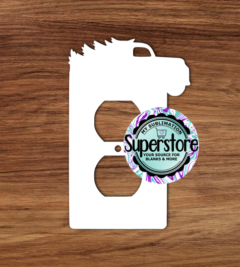 Outlet Cover -  Truck With Tree - MDF Sublimation Blank
