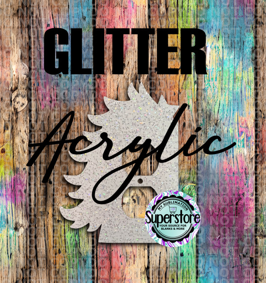 Glitter Acrylic - Outlet Cover - Tree - MDF Sublimation Blank