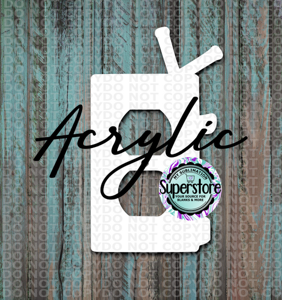 Clear Acrylic - Outlet Cover - Hockey - MDF Sublimation Blank