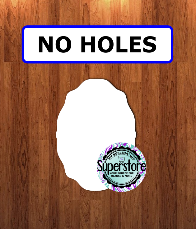Vintage Oval Frame - NO holes - Sublimation Blank MDF