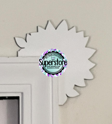 Sunflower over the door sitter 7.60x8 inches - MDF Sublimation Blank