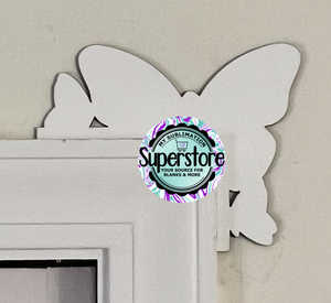 Butterfly over the door sitter 8x6.31 inches - MDF Sublimation Blank