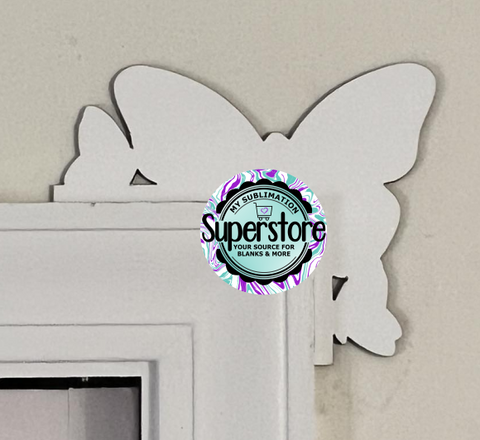 Butterfly over the door sitter 8x6.31 inches - MDF Sublimation Blank