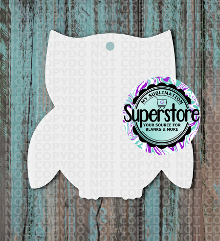 Clear Acrylic - Owl -  With or Without Hole  - Sublimation Acrylic