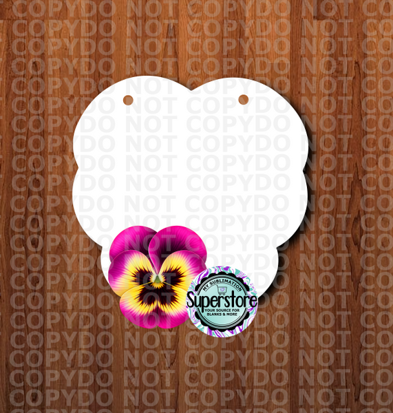 Pansy Flower  - With or Without Hole - Sublimation Blank MDF