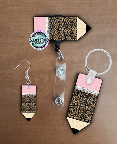 Digital Download - Cheetah Pencil design bundle - made for our blanks