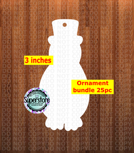 Penguin - WITH HOLE - ornament bundle price - MDF sublimation blanks