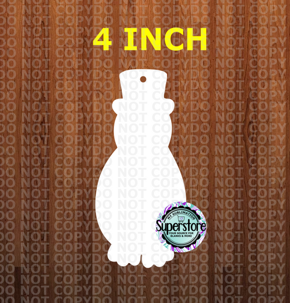 Penguin - WITH holes - Sublimation Blank MDF