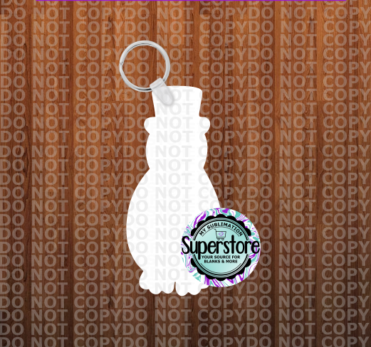 Penguin keychain - Single sided sublimation mdf blank