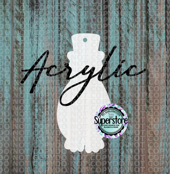 Acrylic Penguin -  With or Without Hole  - Sublimation Acrylic