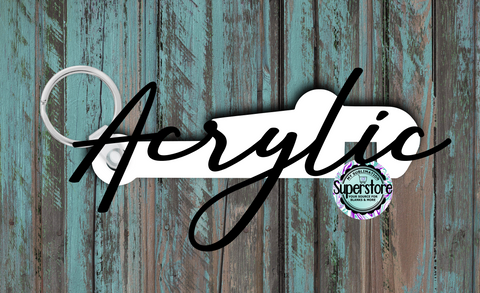 3 inch Acrylic Plumber Wrench- Keychain -  Sublimation Acrylic