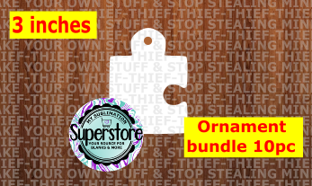 Side puzzle  - WITH hole - Ornament Bundle Price
