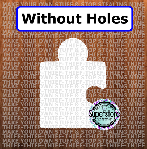Side puzzle - withOUT holes - Wall Hanger - 5 sizes to choose from - Sublimation Blank
