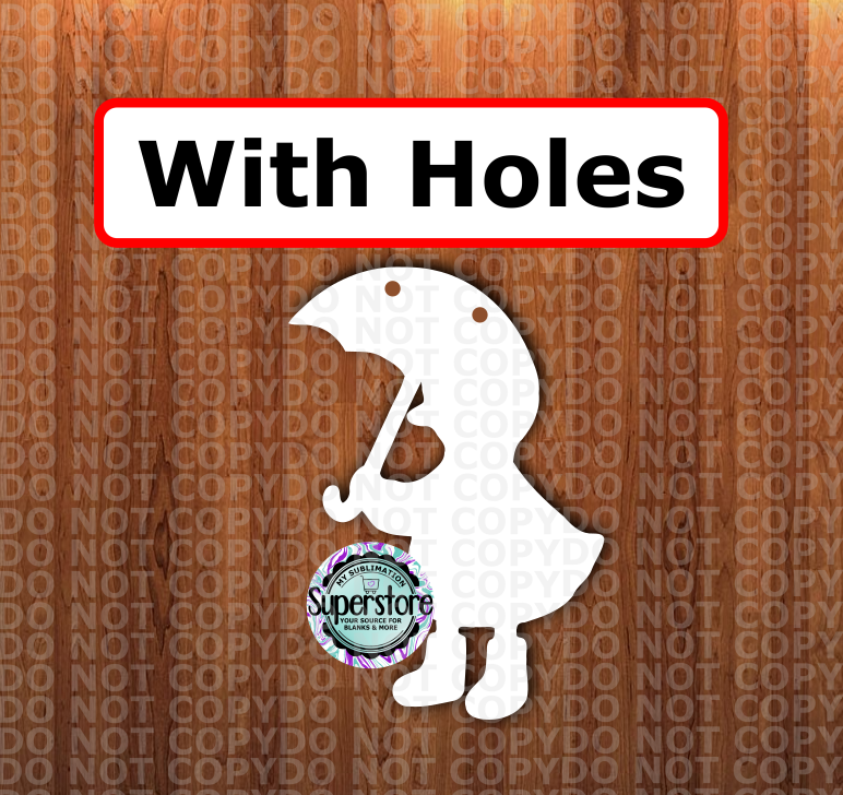 Rain Goose - WITH holes - Sublimation Blank MDF