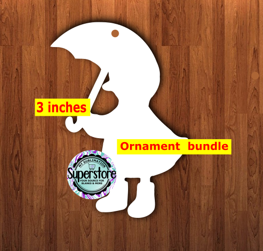 Rain Goose - With Hole or NO HOLE Bundle - ornament bundle price - MDF sublimation blank