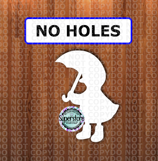 Rain Goose - NO holes - Sublimation Blank MDF
