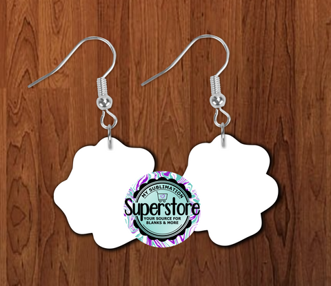 Rose earrings size 1 inch -  1.5 inch or 2 inch MDF - BULK PURCHASE 10pair