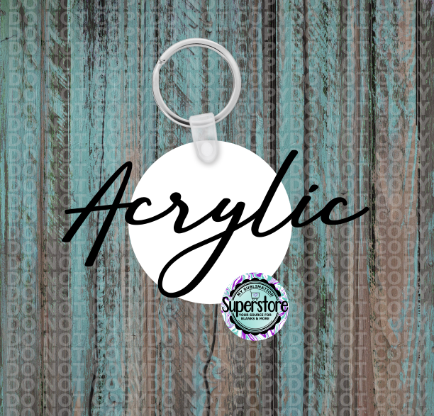 Acrylic Round Keychain  - Sublimation Acrylic