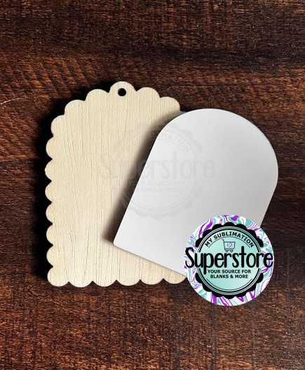 Scalloped Wood & Sub MDF - With or Without Hole - Single Sided