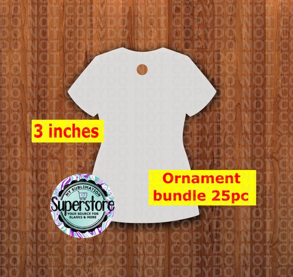 Scrub - With Hole Bundle - ornament bundle price - MDF sublimation blanks