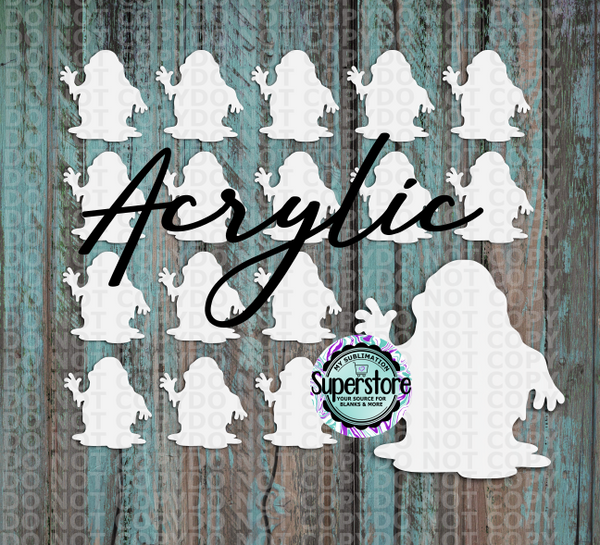 Acrylic Slime Guy - 10 or 20 count 1.5 & 2 inch size - Sublimation Acrylic