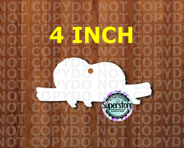 Sloth Horizontal - With or Without Hole - Sublimation Blank MDF