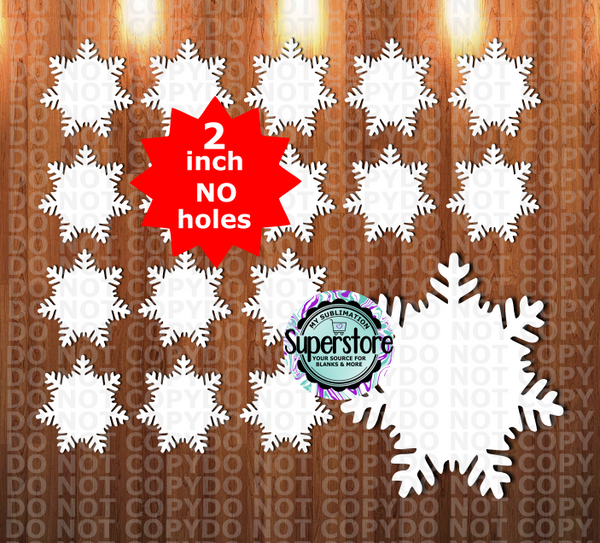 Snowflake - 10 or 20pc bundle - 1.5 or 2 inch size (great for badge reels & hairbow centers)