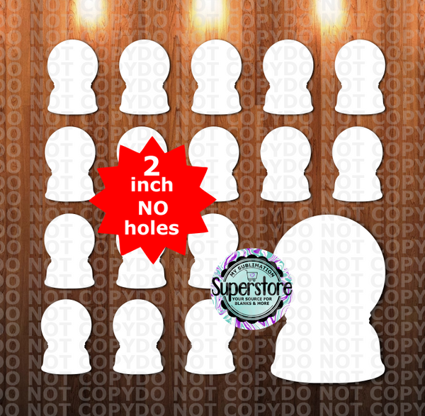 Snow Globe - 10 or 20pc bundle - 1.5 or 2 inch size (great for badge reels & hairbow centers)
