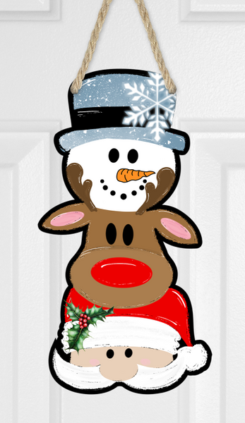 Digital Download - Snowman - Reindeer & Santa trio - made for our blanks